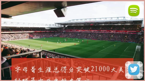 字母哥生涯总得分突破21000大关年轻球员中历史排名第六